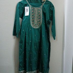 EMBROIDERED PARTY WEAR KURTI SET