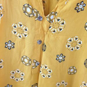 Yellow Short Kurti