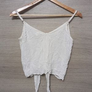 H&M Crop Top With Front Knot