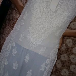 Chikankari White Kurti