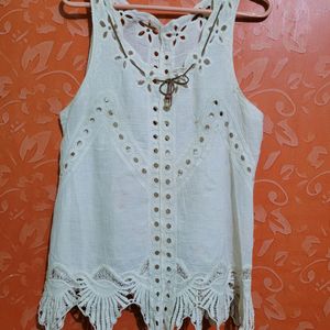 Cut Out Crochet Top