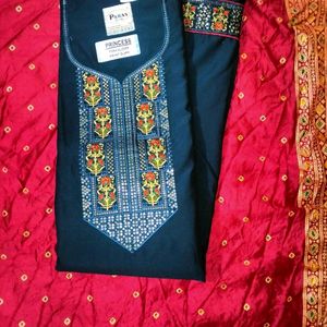 BEAUTIFUL SUIT WITH BANARASI STYLE DUPATTA