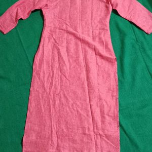 Coral Pink Kurta For Women ✅