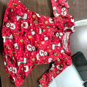 Xmas Dress For 0-2 Years