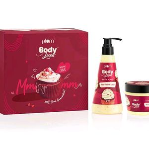 Plum Red Velvet Flavour BodyWash N BodyButter Comb