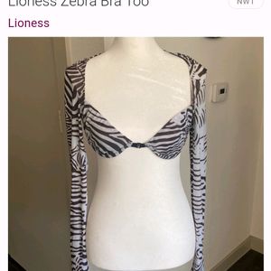 Zebra Print Bra Top