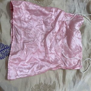 SATIN CROP TOP