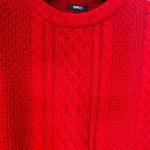 Red Knit Sweater