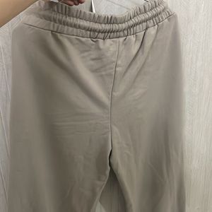 Beige Straight Joggers For Women