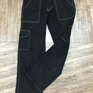 Black 30 Girls Cargo Jeans