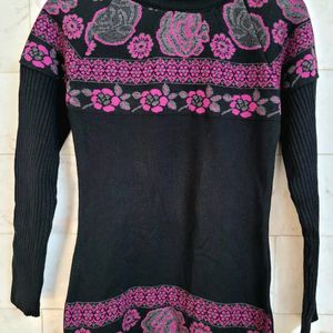 High Neck Woolen Top