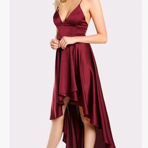 SHEIN BACKLESS DEEP NECK DRESS FOR WOMEN