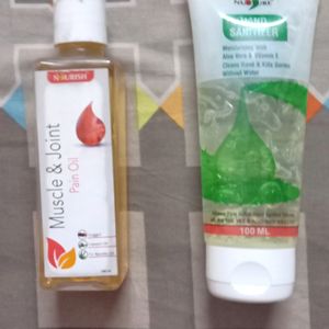 Combo Of Nourish Pain Oil And Hand Wash