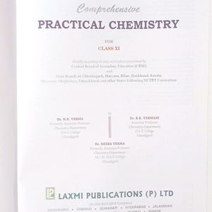 Comprehensive Chemistry Lab Manual Class 11