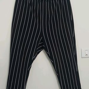 Black Stripe Pant