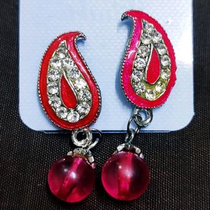 Pink Traditional Earings