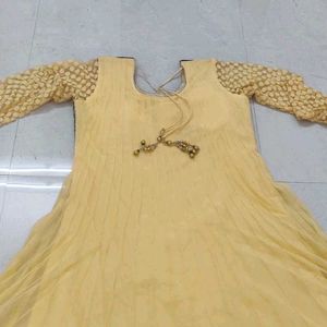 Yellow Anarkali