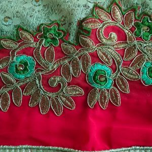 Embroidery Saree With Blouse