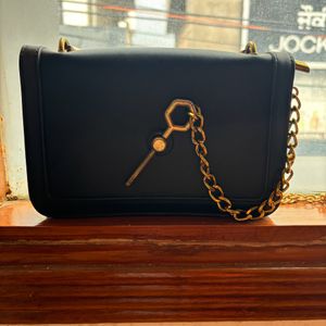 Black Key Style Sling Bag