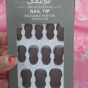 Press On Nails(Matte Grey)