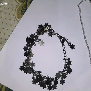 Black Metal STARS Bracelet/anklets