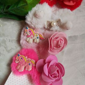 Set Of 5 Kids Hair clips