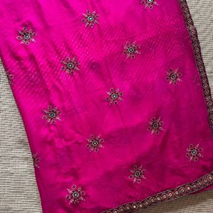 Pure Georgette Lehariya Saree