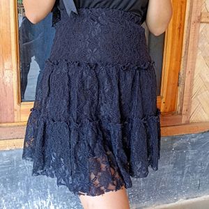 Lace Coquette Skater Skirt