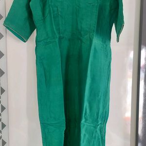 Green Plan Kurta Set