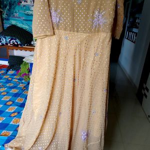 Golden Long Frock