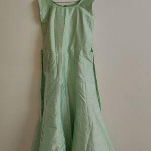 Green Gown With Long Shrug