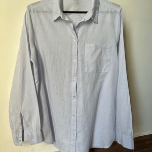 H&M Linen Oversized Button Down Shirt