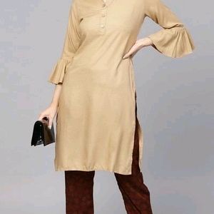 Kurta Pant Set ( Tan )