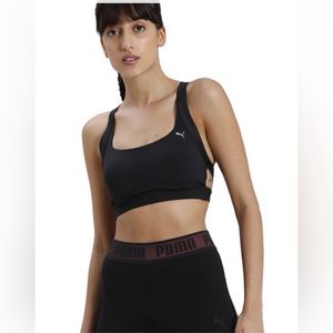 PUMAWomen Sports Lightly Padded Bra (Black)