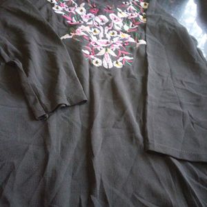 Beautiful Black Embroidery Top