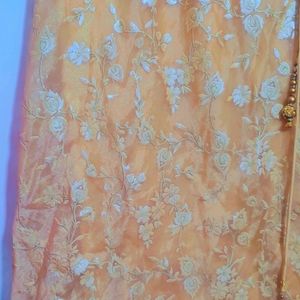 Tan Golden Ethnic Skirt For Girl Or Woman