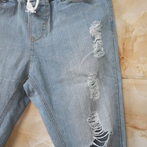 Distressed Denim Jeans