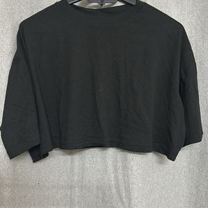 H&M Cropped Cotton T-shirt