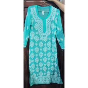 Chikankaari Kurti For Women's