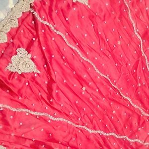 Bridal Net Lehenga With Heavy Dupatta