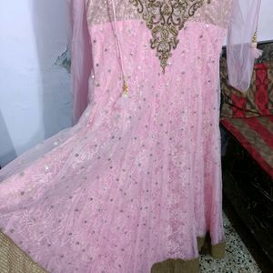 Amazing Baby Pink Evening Gown