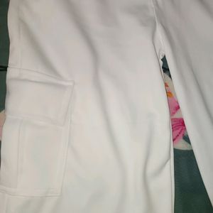 White Cargo Pants