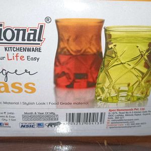 Ginger Glass 6pcs Plastic