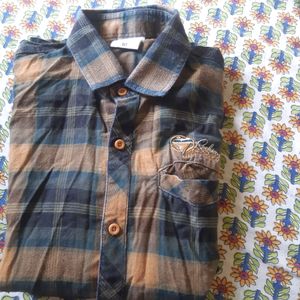 Checked Cotton Shirt For Boys