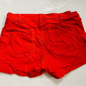 Gap Women Red Shorts