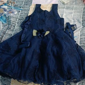 Dark Navy Frock For 2 To 3 Year
