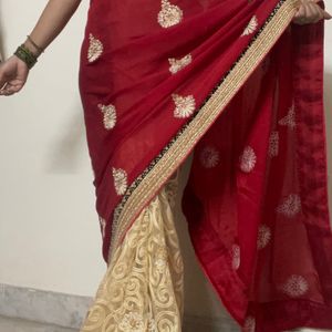 Designer Double Shade Saree