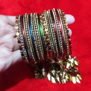 Beautiful Bangles Set Multicolored