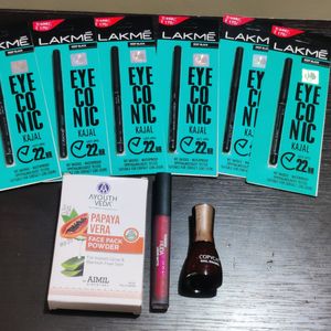 6 Piece Lakme Eye Conic Kajal &More