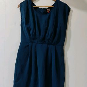 Mini Dress In Teal Color